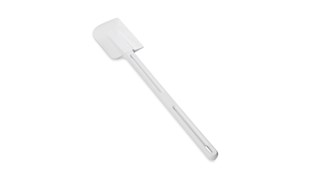 The Rubbermaid Commercial Rubber Spatula features a true rubber blade molded directly onto the handle.