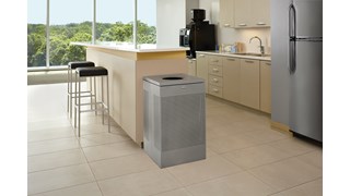 The sleek Silhouettes 61L FGSC14 Decorative Square Indoor Waste Container has a contemporary perforated pattern designed to seamlessly and beautifully blend with modern facilities and environments. High-quality materials and craftsmanship ensure containers can withstand the rigours of everyday use.
