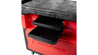 The Rubbermaid Commercial Rolling Tool Chest moves productivity right to the work site with a total tool storage and mobile workbench system.